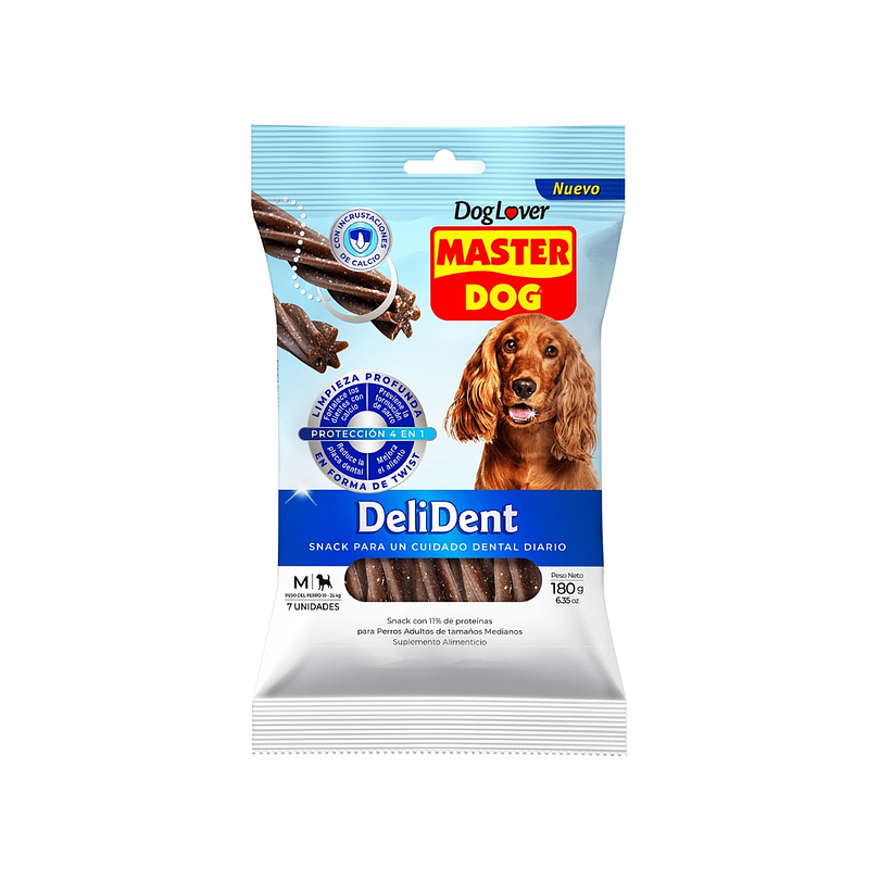 Delident Snack Perro Raza Mediana 180 Gr