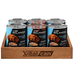 Pack 6 Latas Balanced Souffle Perro Adulto Pollo 340 Gr