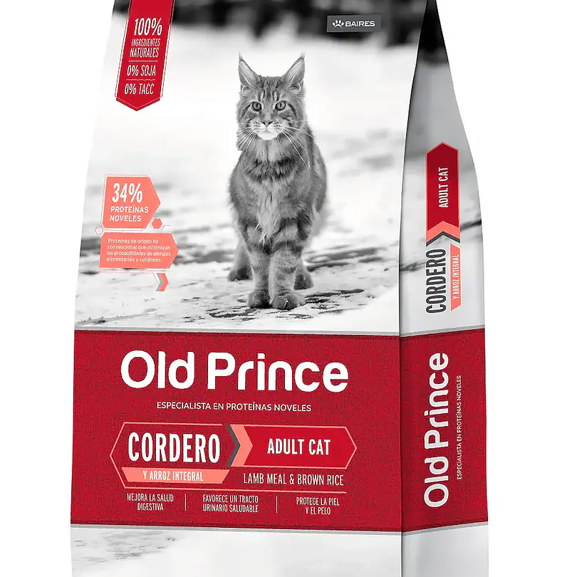 Old Prince Cat Cordero y Arroz 7.5 Kg