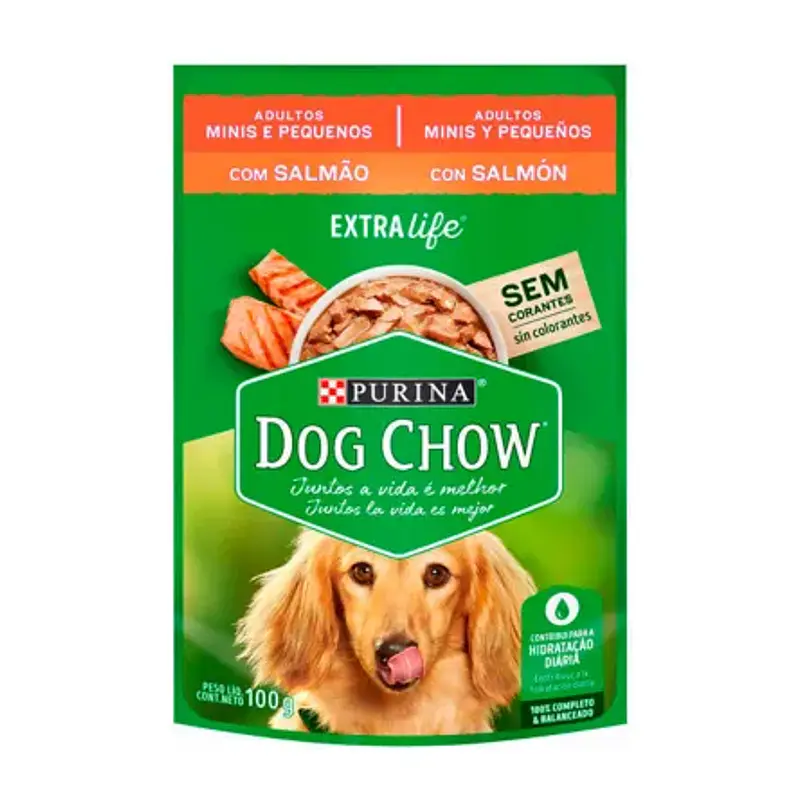 Dog Chow Display 15 Unidades Mini Y Peq Salmon 100 Gr
