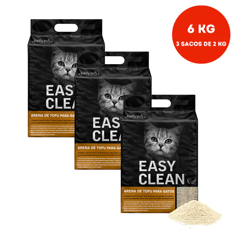 Easy Clean Arena Tofu Cafe 3 x 2 Kg = 6 Kg 1