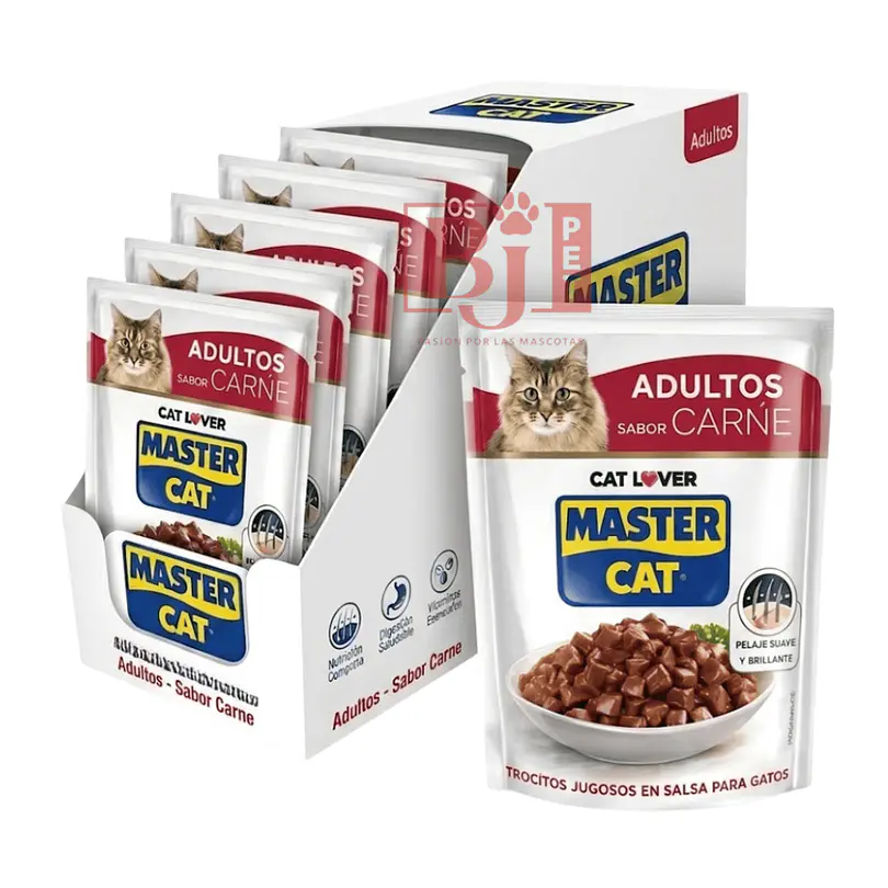 Alimento Húmedo Master Cat Carne Display 20 U 1