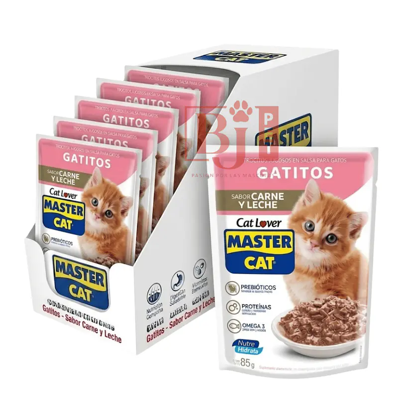 Alimento Húmedo Master Cat Display Gatitos Carne 20 U  1