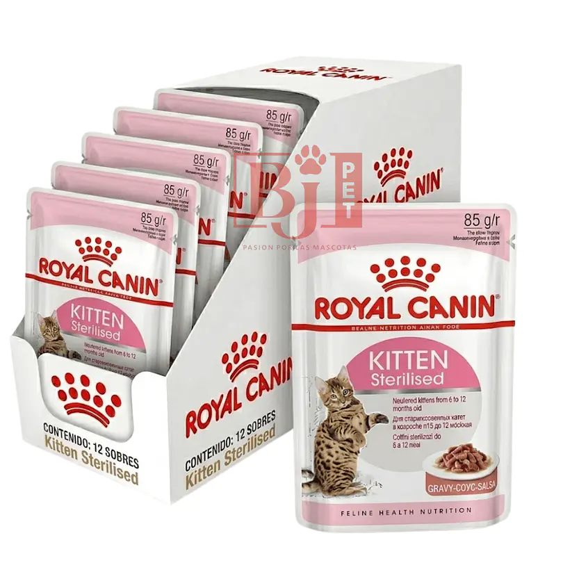 Royal Canin Kitten Sterilised 85 Gr Pack 12 Und 1