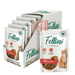 Pack 24 Pouch Fellini Gato Pollo En Salsa 85 Gr