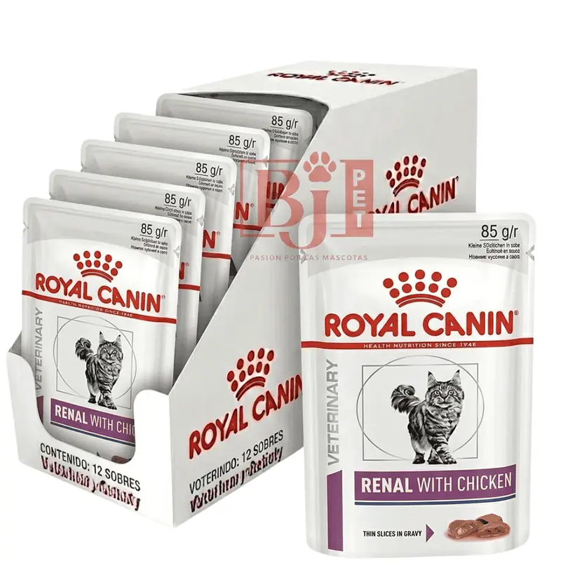 Royal Canin  Renal Chicken Feline 85 grs Pack 12 Und 1