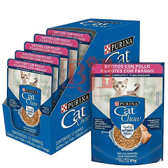 Pack 15 Pouch Cat Chow Gatitos Pollo 85 Gr