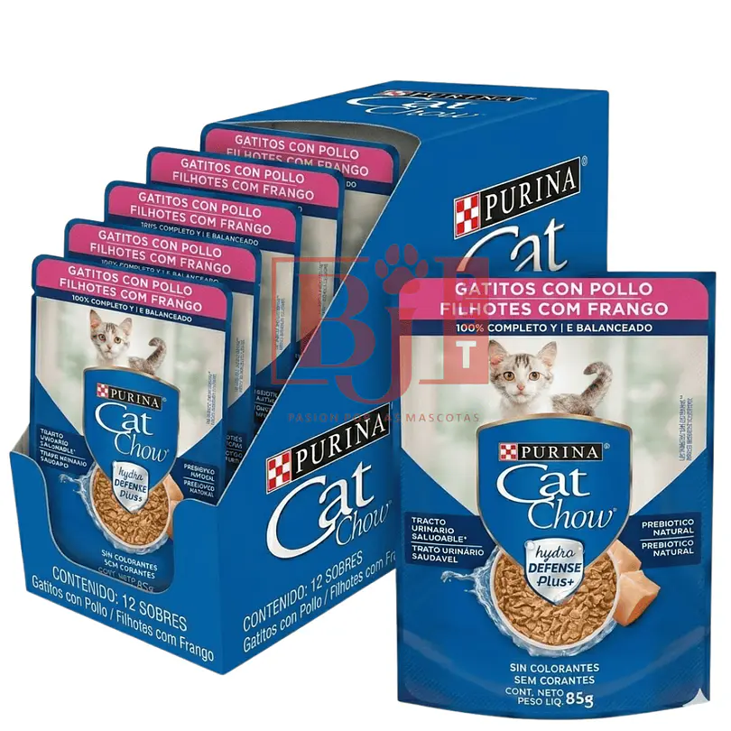 Pack 15 Pouch Cat Chow Gatitos Pollo 85 Gr 1