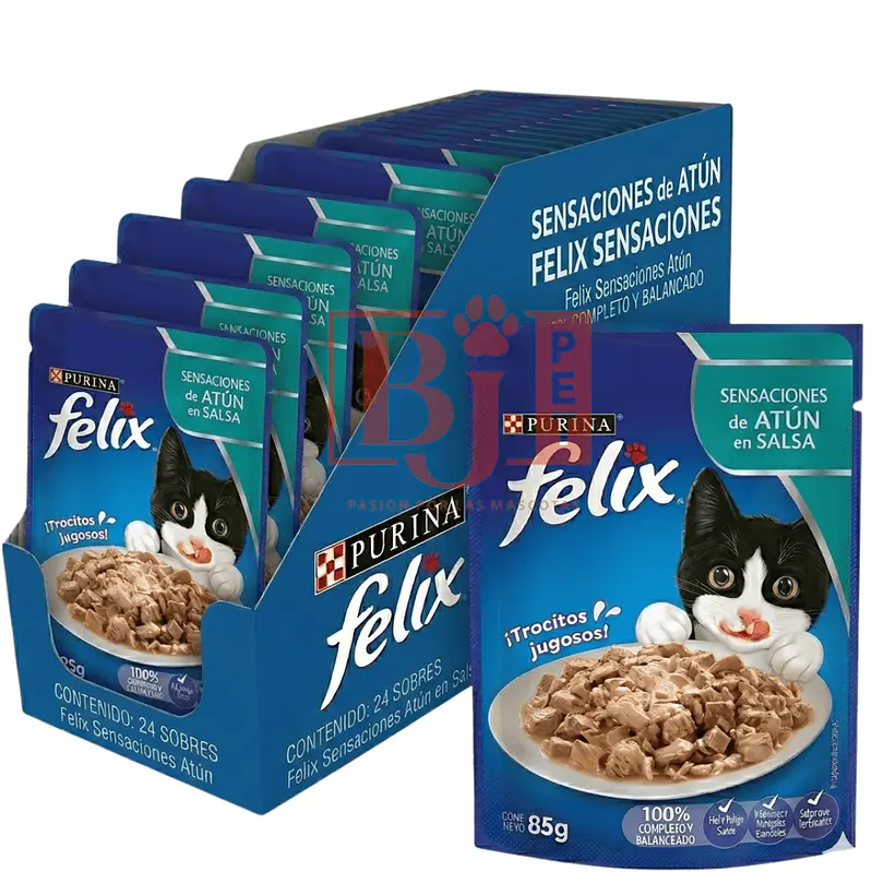 Pack 24 Pouch Felix  Adulto Atun 85 Gr 1