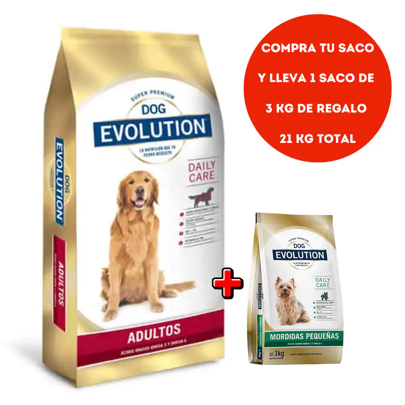 Dog Evolution Adulto 15+3 Kg  1