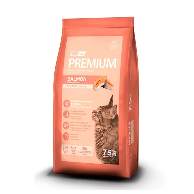 Vitalcan Premium Gato Adulto Salmón 7.5 Kg
