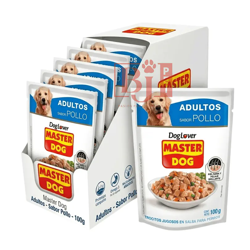 Alimento Húmedo Master Dog Pollo Display 20 U 1
