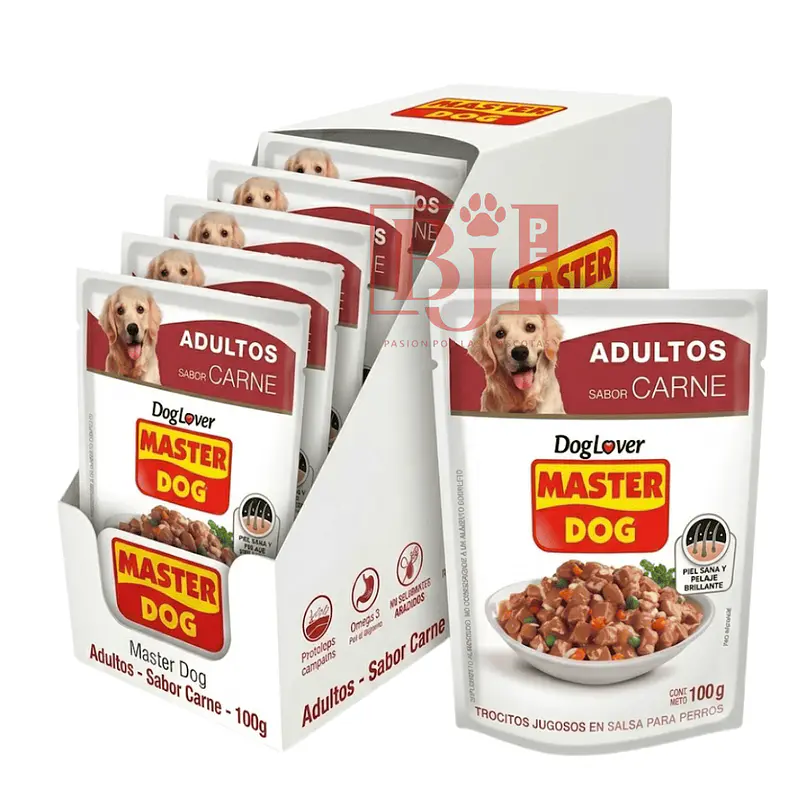 Alimento Húmedo Master Dog Carne Display 20 U 1