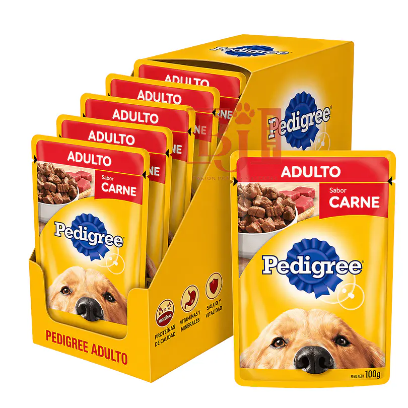 Alimento Húmedo Pedigree Adulto Carne 12 U 1