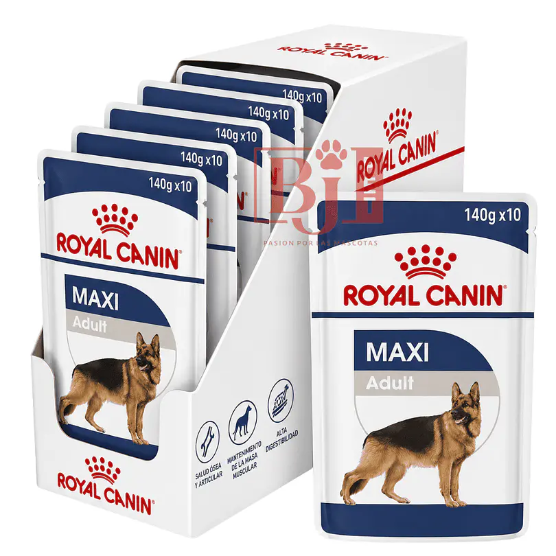 Royal Canin Maxi Adult Pouch 140 Gr Pack 10 Und 1