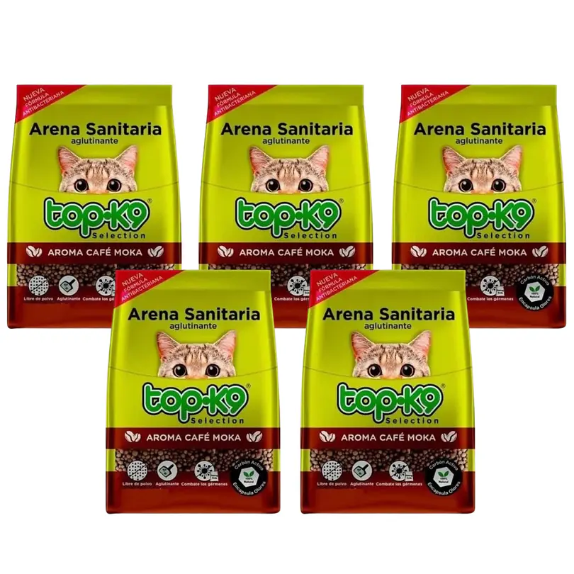 Pack Arena Aglutinante Topk9 Moka (4kgx 5u) 20 Kg 