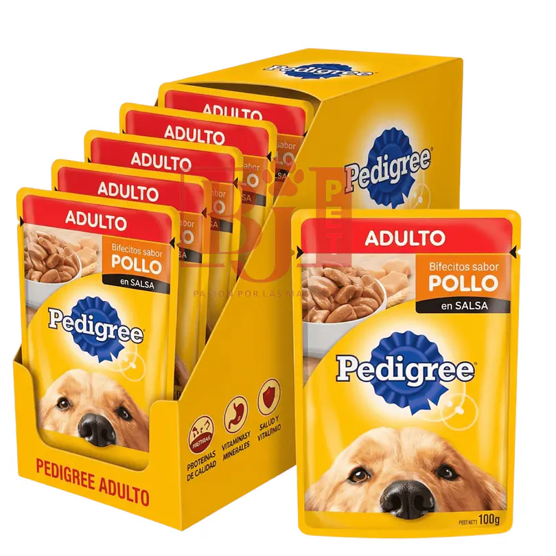 Alimento Húmedo Pedigree Adulto Pollo 12 U 1