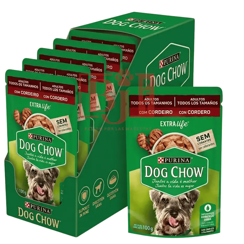 Dog Chow Display 15 Unidades Adultos Cordero 100 Gr 1