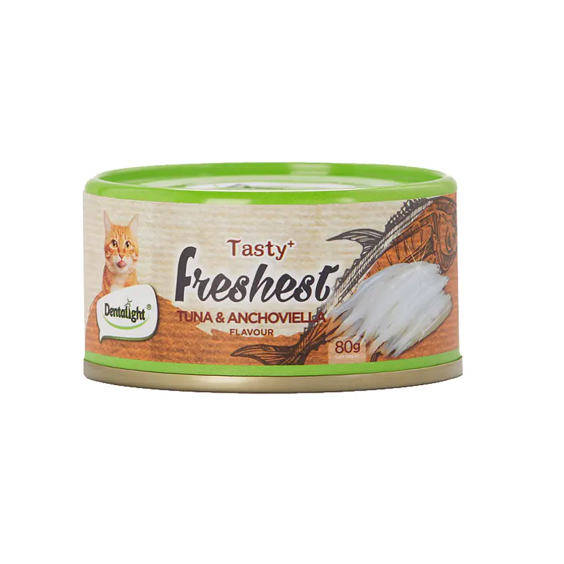 Lata Tasty Freshest Para Gatos Atun Y Anchoas 80 Gr