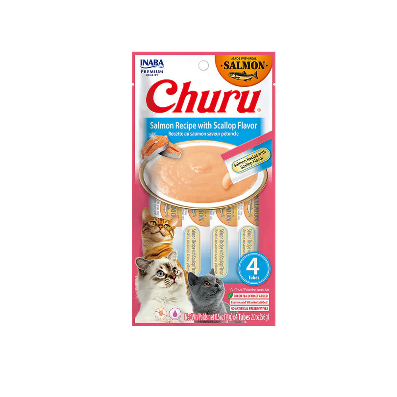 Churu Cat Salmon Recipe With Scallop Flavor 56 Gr