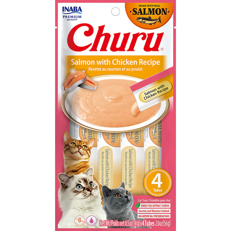 Churu Cat Salmon With Chicken Recipe 56 Gr 2