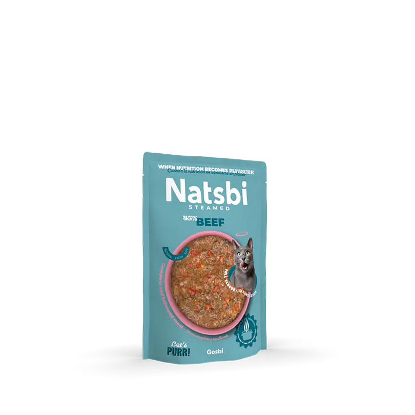 Natsbi Cat Steamed Beef 80 Gr
