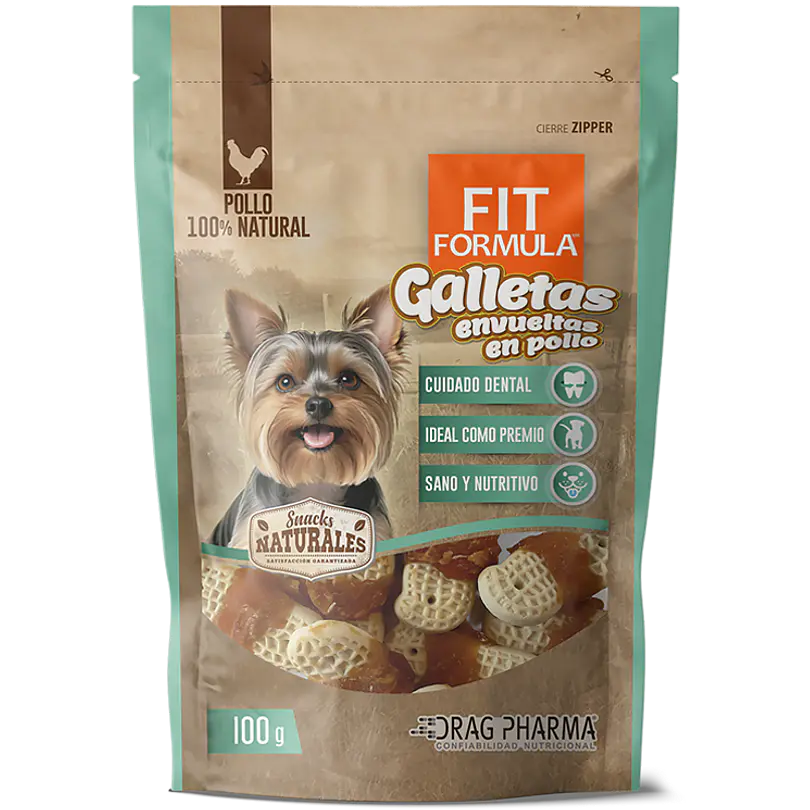 Fit Formula Galletas Envueltas En Pollo 100 Gr