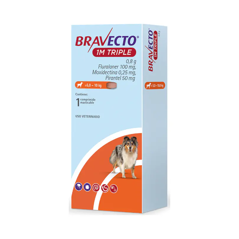 Bravecto 1M Triple 5 - 10 Kg 1 Comp Mast