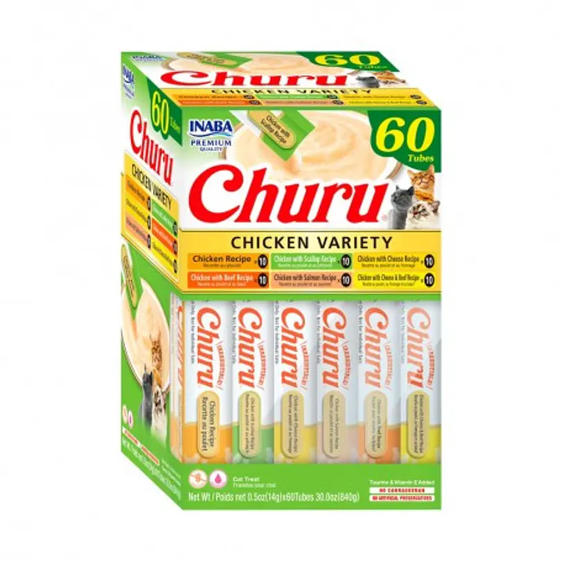 Churu Variedades De Pollo 60 Unid