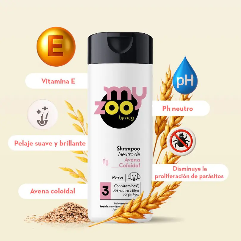 MyZoo Shampoo Neutro Avena 420 Ml 2