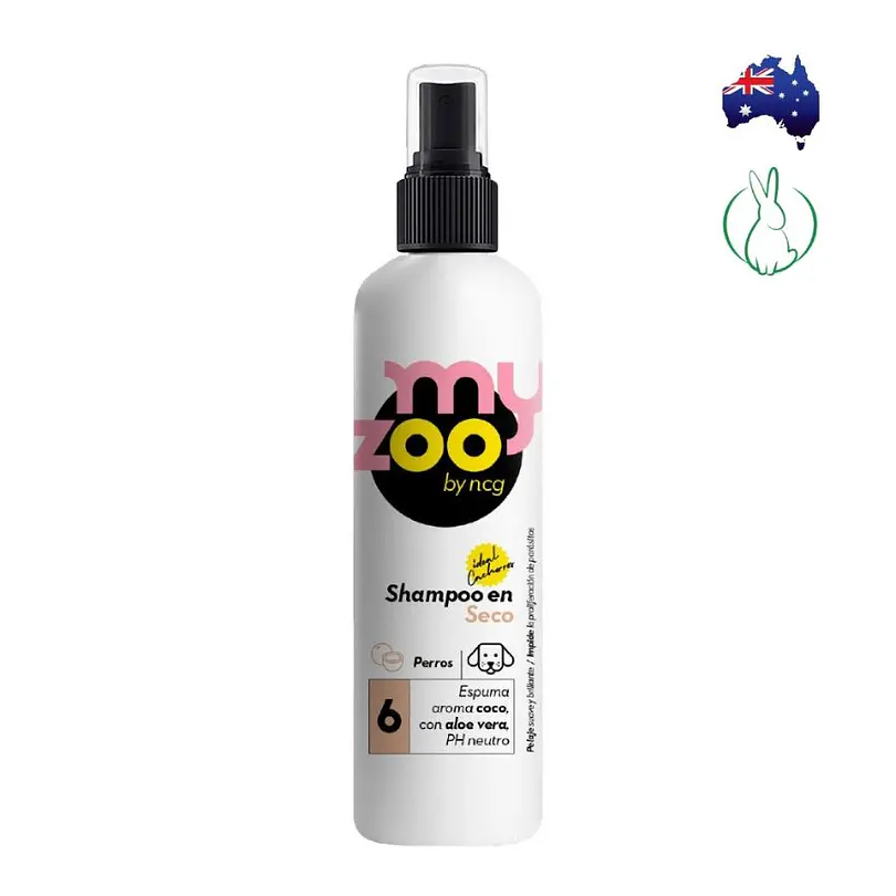MyZoo Shampoo En Seco Espuma De Coco Para Perro 250 Ml 1