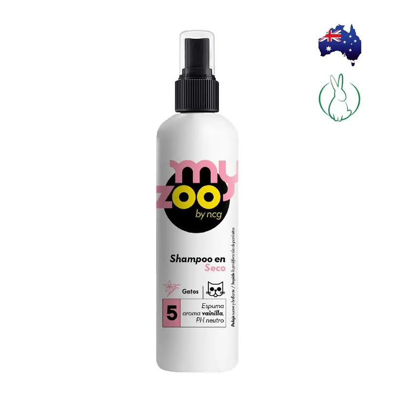 MyZoo Shampoo En Seco Espuma De Vainilla Para Gato 250 Ml 1