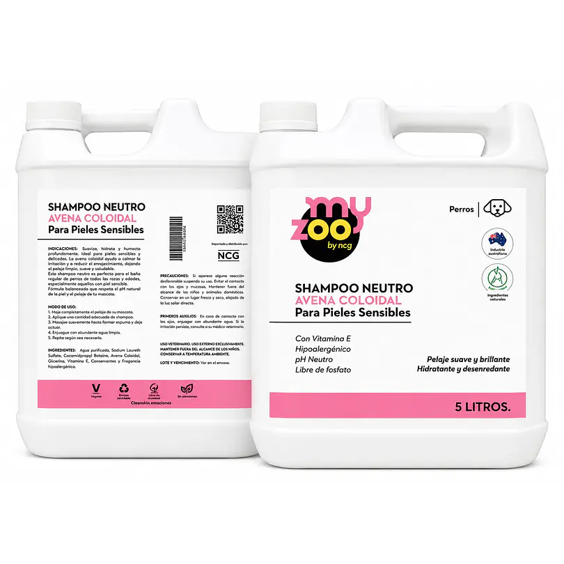 MyZoo Shampoo Neutro Avena 5 Lt