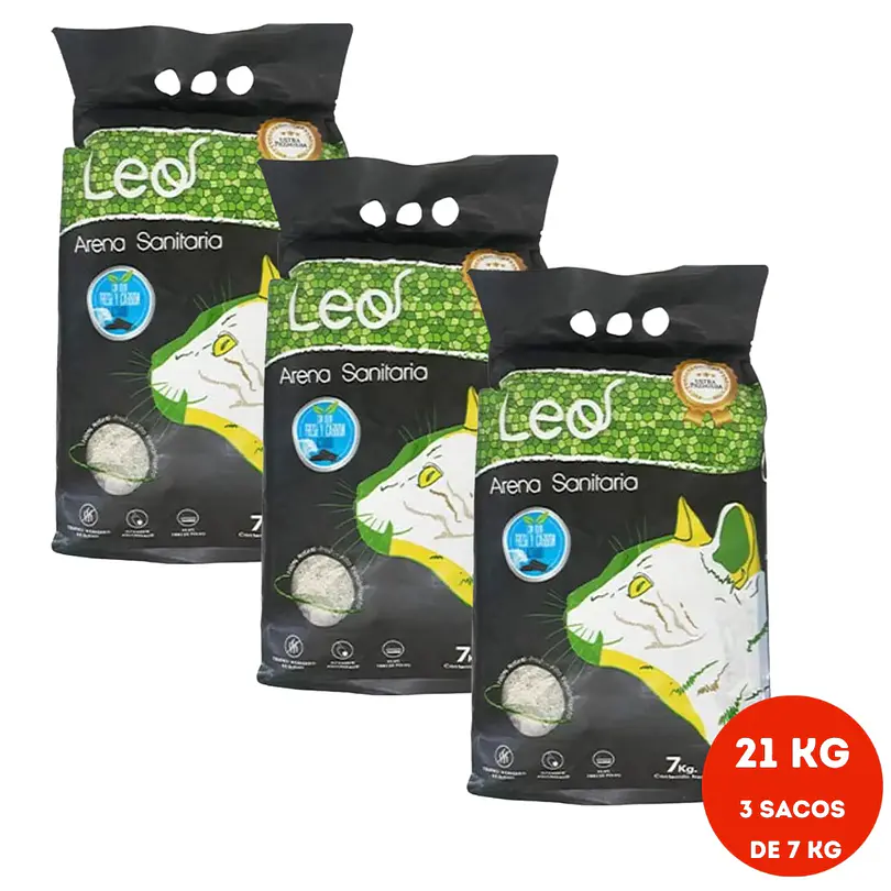 Arena Leo Blanca con Carbon 3 x 7 Kg = 21 Kg 1