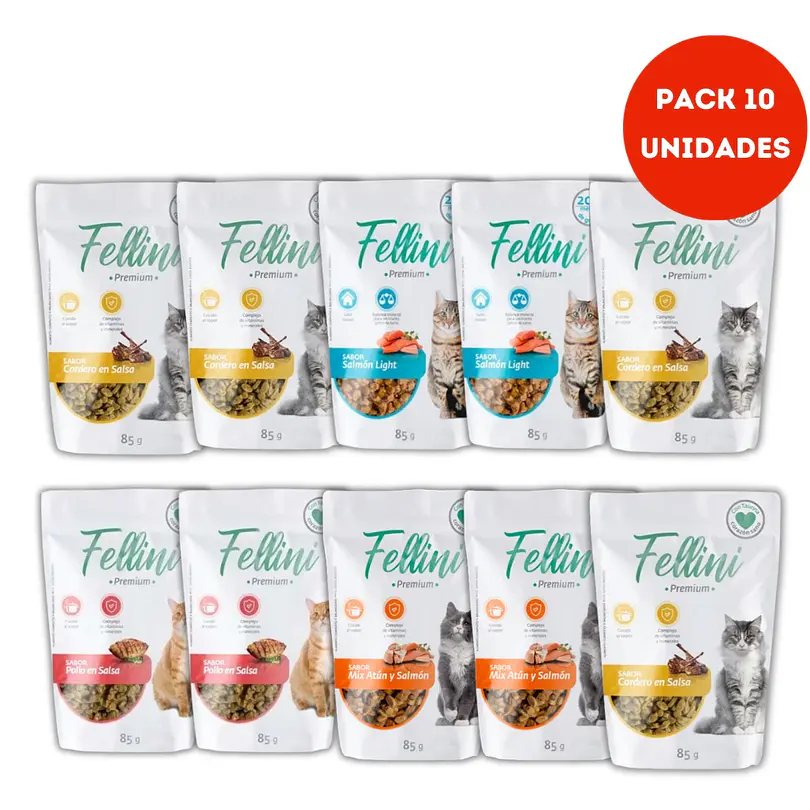 Pack Fellini Variedades 10 Pouch 