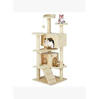 Rascador 2 Casas Beige 1