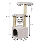 Rascador Tipo Arborl Beige 2
