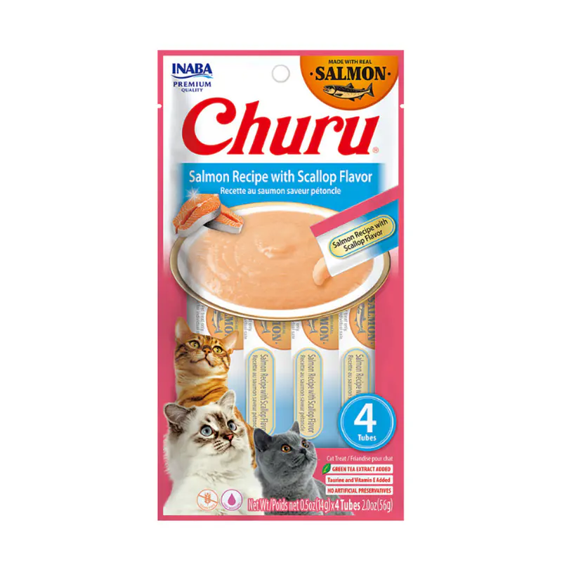 Churu Cat Salmon Recipe With Scallop Flavor 56 Gr 1