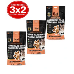 Pack 3x2 Ikai Snack Horneados de Salmón Para Gato 85 Gr