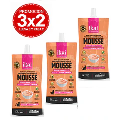 Pack 3x2 Ikai Mousse De Salmón & Camaron para Gato 60 Gr