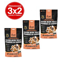 Pack 3x2 Ikai Snacks Horneados de Salmón Para Perro 113 Gr