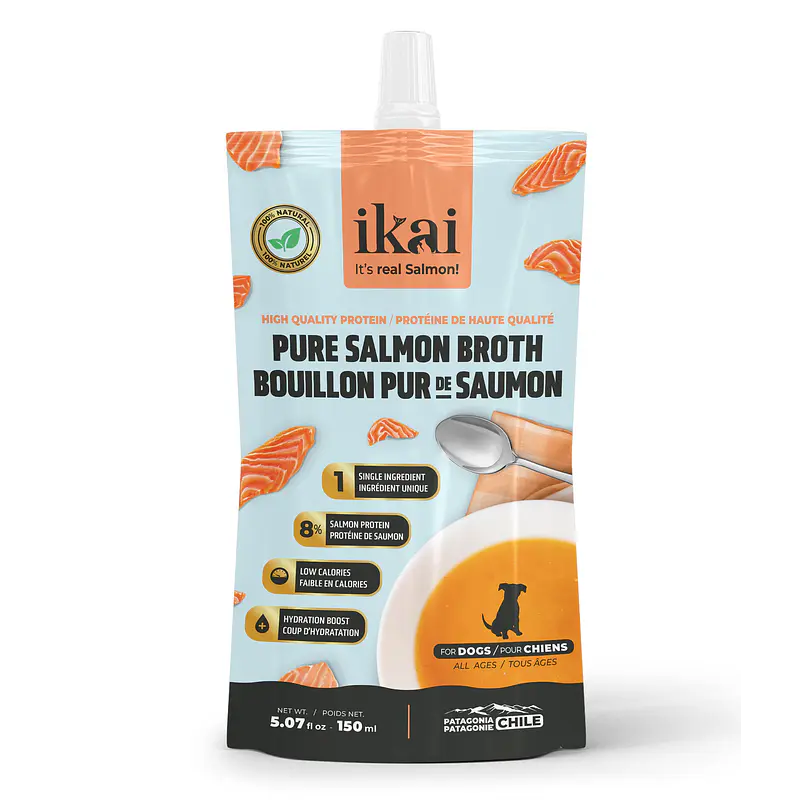 Pack 3x2 Ikai Caldo de Salmon Para Perros 150 Ml 2