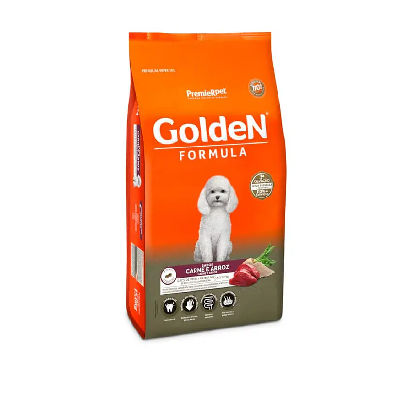 Golden Special Adulto Raza Pequeña Sabor Arroz y Carne 3 Kg