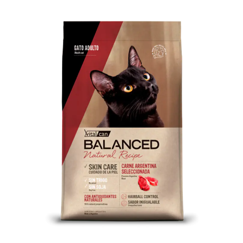 Balanced Natural Recipe Gato Carne Argentina 3 Kg