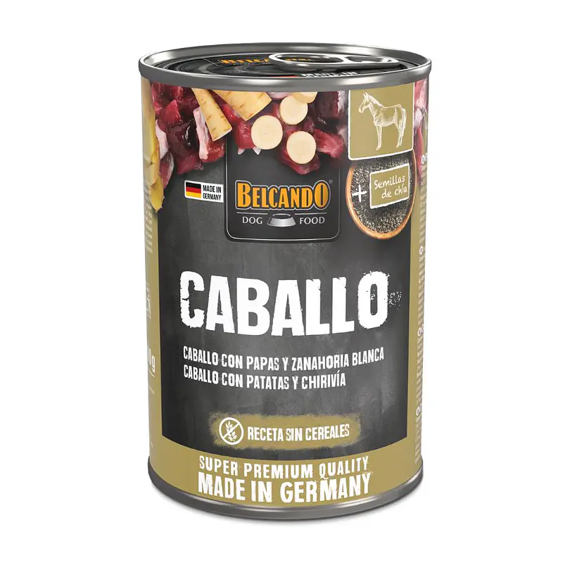 Pack 6 Latas Belcando Caballo Con Papas 400 Gr 2