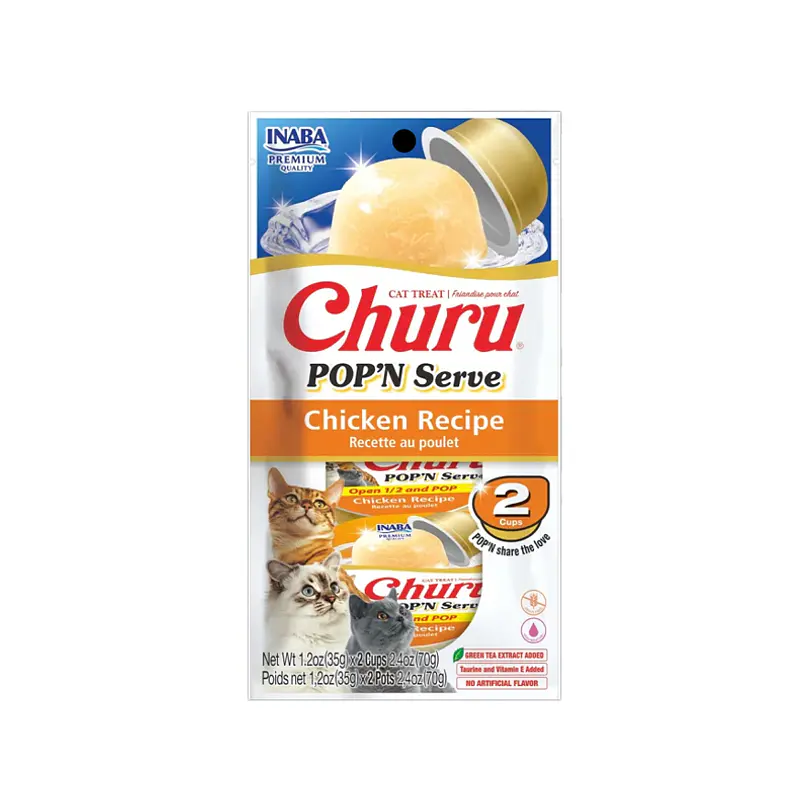 Churu Pop And Serve Pollo 35 Gr 2 Unid