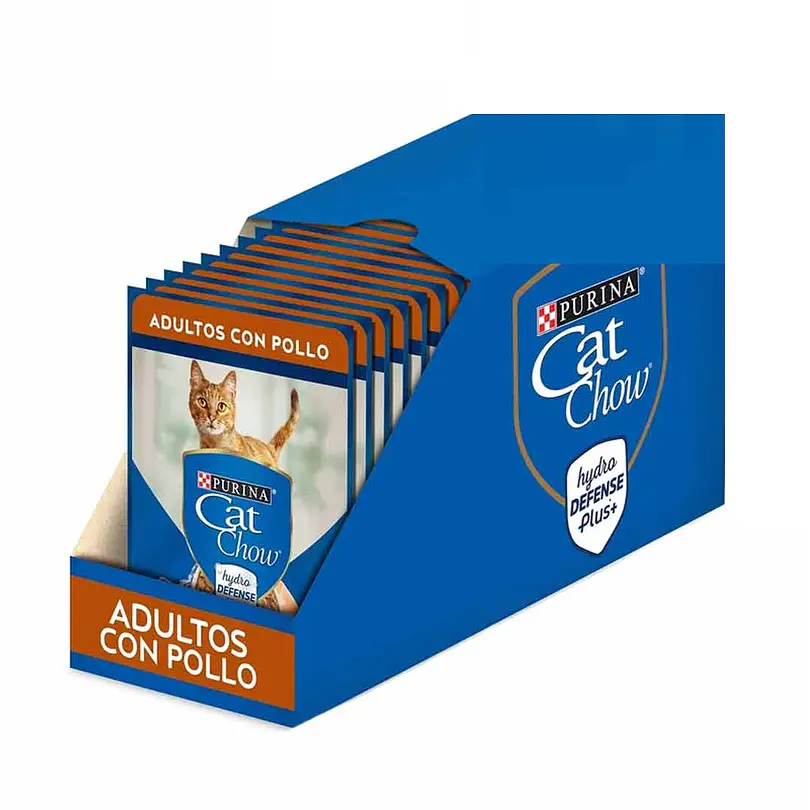 Pack 15 Pouch Cat Chow Adultos Pollo 85 Gr. 1