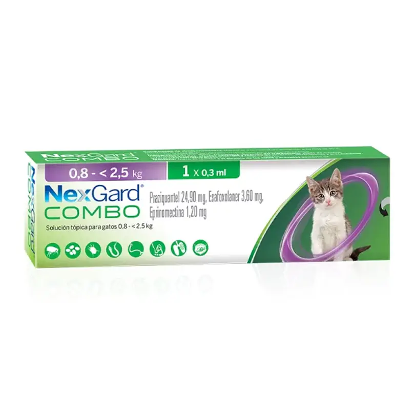 Nexgard Combo Gato 0.8 - 2.5 kg