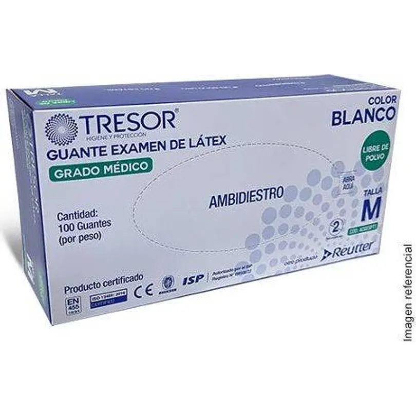 Guante Latex Sin Polvo Talla M x 100 Unid