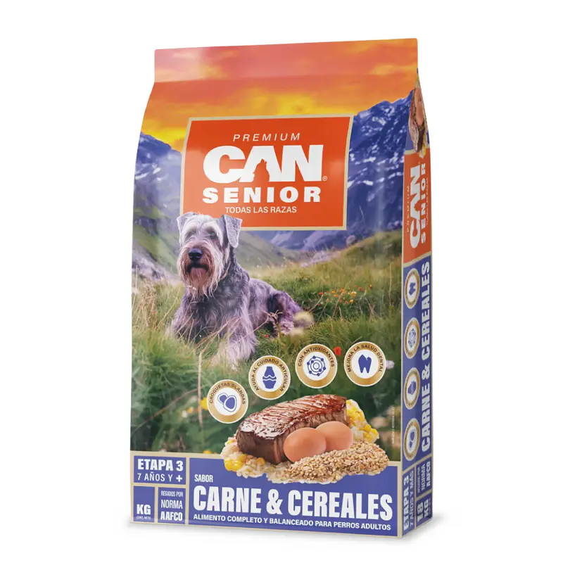 Can Senior Carne Y Cereales 18 Kg
